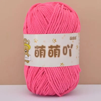 Matte Chenille Yarn for Handmade Crochet Projects - Smarsty