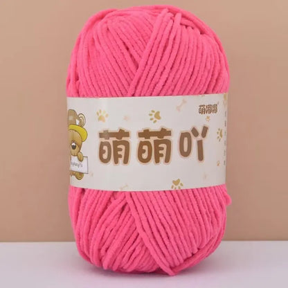 Matte Chenille Yarn for Handmade Crochet Projects - Smarsty