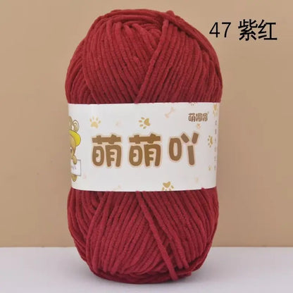 Matte Chenille Yarn for Handmade Crochet Projects - Smarsty
