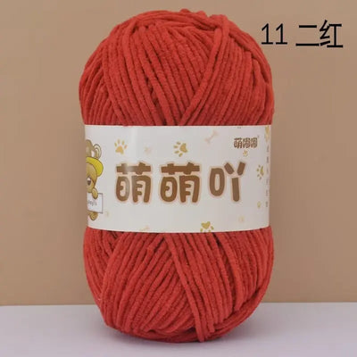 Matte Chenille Yarn for Handmade Crochet Projects - Smarsty