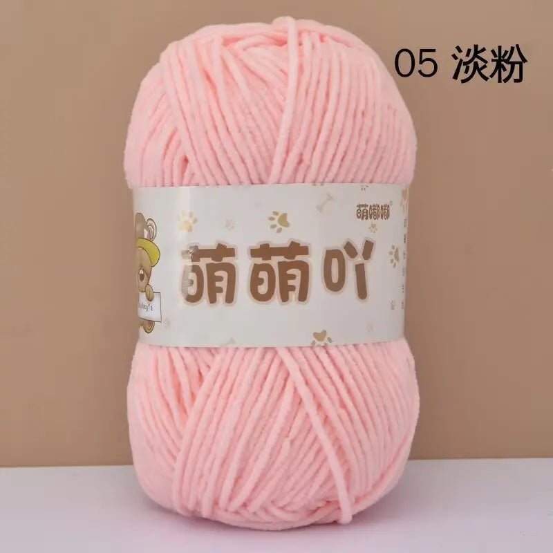 Matte Chenille Yarn for Handmade Crochet Projects - Smarsty