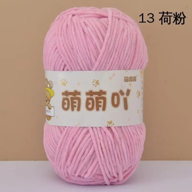 Matte Chenille Yarn for Handmade Crochet Projects - Smarsty