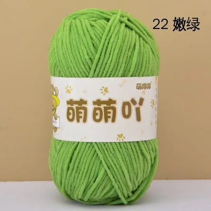 Matte Chenille Yarn for Handmade Crochet Projects - Smarsty