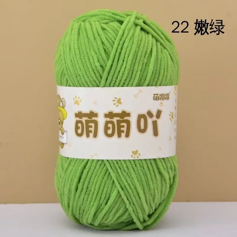 Matte Chenille Yarn for Handmade Crochet Projects - Smarsty