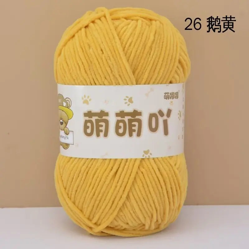 Matte Chenille Yarn for Handmade Crochet Projects - Smarsty