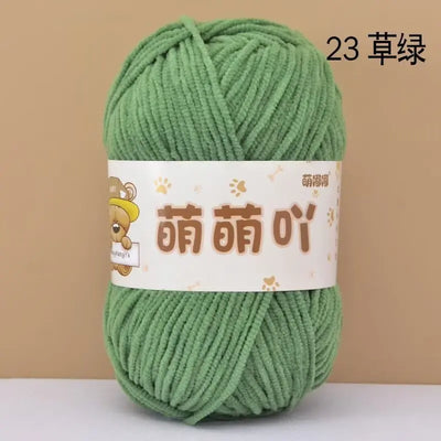 Matte Chenille Yarn for Handmade Crochet Projects - Smarsty