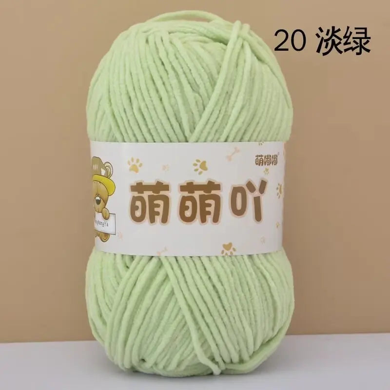 Matte Chenille Yarn for Handmade Crochet Projects - Smarsty