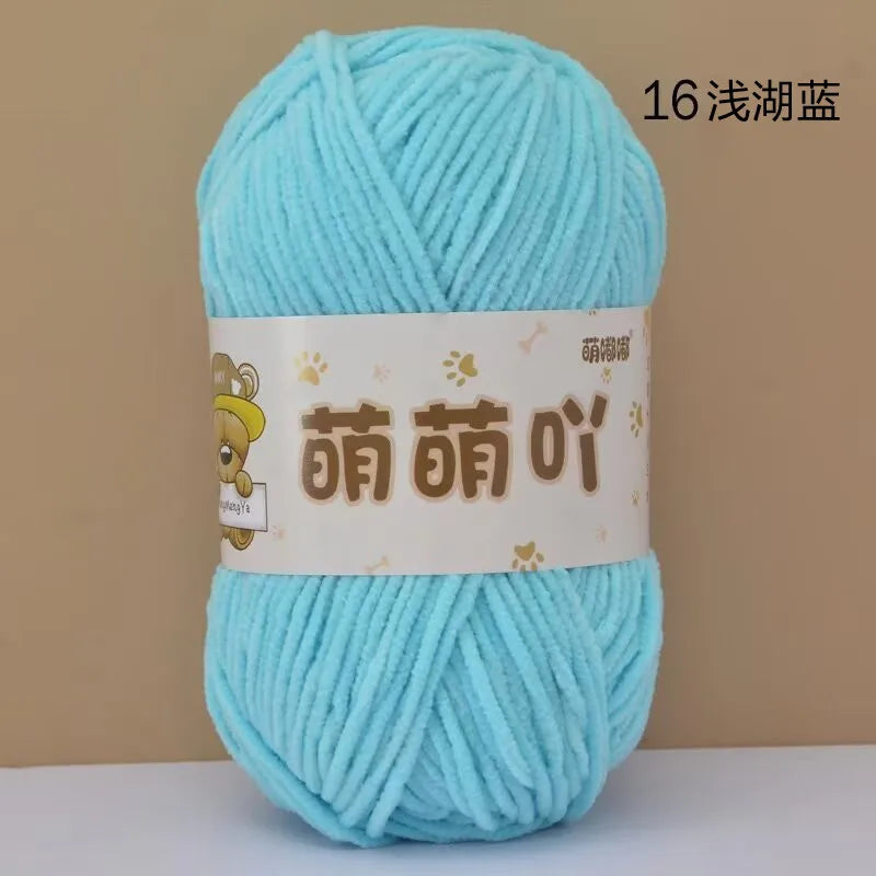 Matte Chenille Yarn for Handmade Crochet Projects - Smarsty