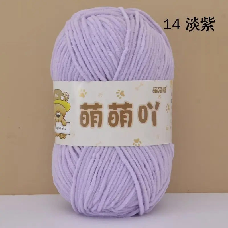 Matte Chenille Yarn for Handmade Crochet Projects - Smarsty