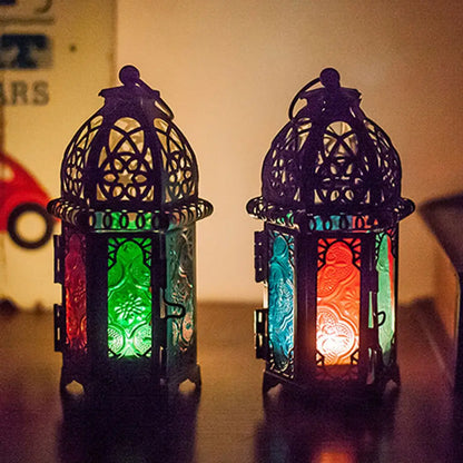 Glass Crystal Moroccan Candle Holder for Home Decor - Smarsty