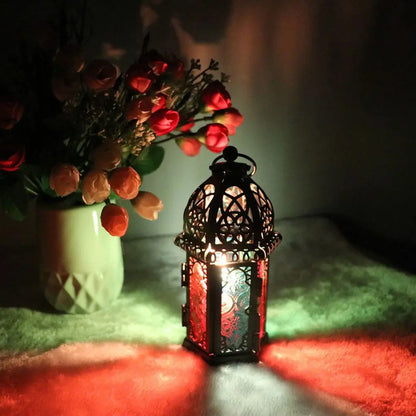 Glass Crystal Moroccan Candle Holder for Home Decor - Smarsty