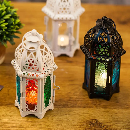Glass Crystal Moroccan Candle Holder for Home Decor - Smarsty