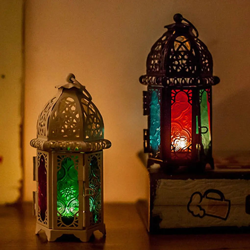 Glass Crystal Moroccan Candle Holder for Home Decor - Smarsty