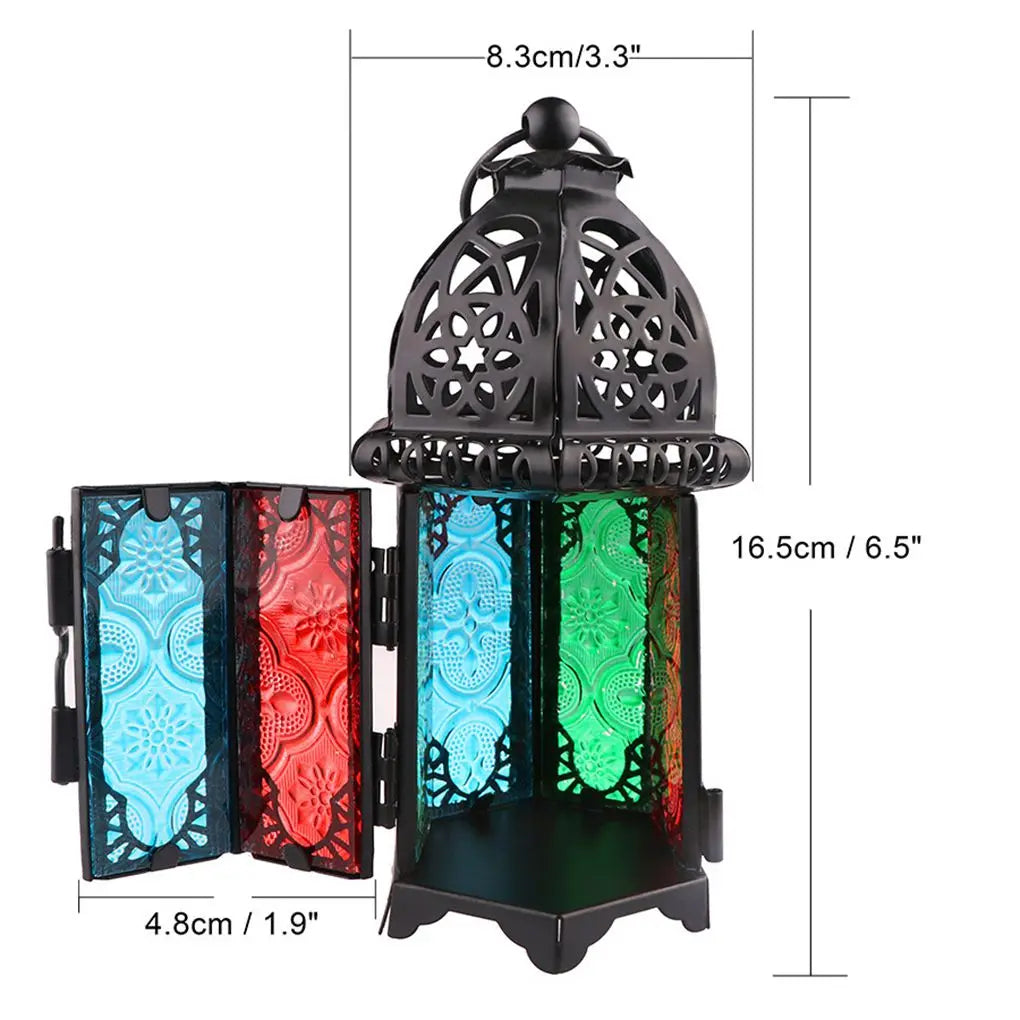 Glass Crystal Moroccan Candle Holder for Home Decor - Smarsty