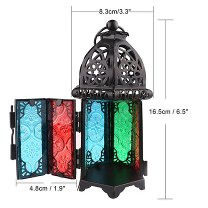 Glass Crystal Moroccan Candle Holder for Home Decor - Smarsty