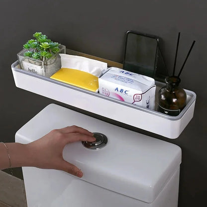 Wall Mounted Bathroom Storage Cabinet Organizer White Shelving Solution - Smarsty