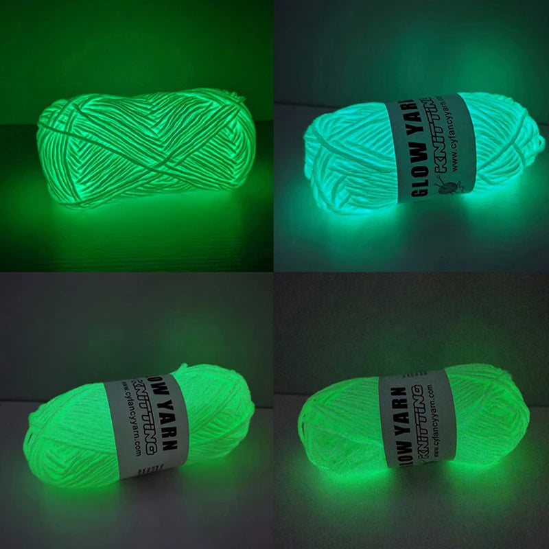 Glow In The Dark Luminous Yarn For Hand Knitting - Smarsty