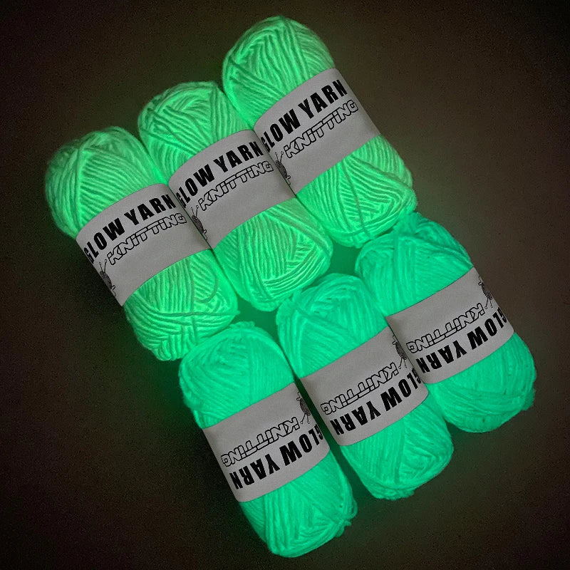 Glow In The Dark Luminous Yarn For Hand Knitting - Smarsty
