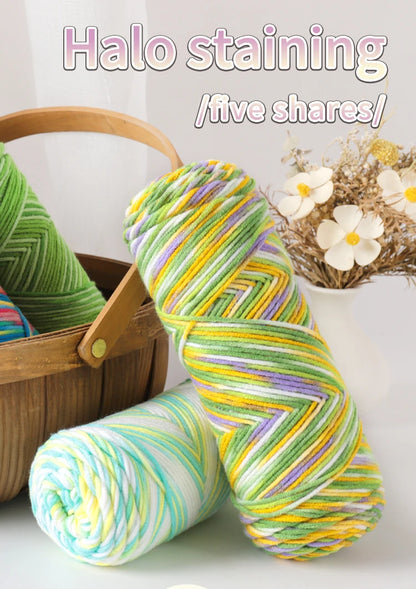 Colorful Dyed Milk Cotton Yarn for Handmade Projects - Smarsty