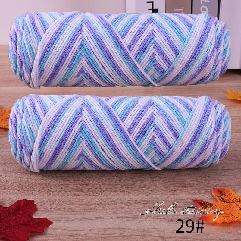 Colorful Dyed Milk Cotton Yarn for Handmade Projects - Smarsty