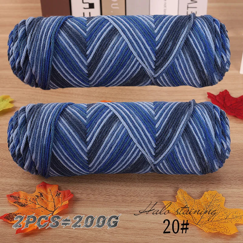 Colorful Dyed Milk Cotton Yarn for Handmade Projects - Smarsty