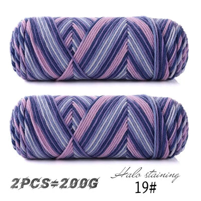 Colorful Dyed Milk Cotton Yarn for Handmade Projects - Smarsty