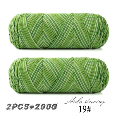 Colorful Dyed Milk Cotton Yarn for Handmade Projects - Smarsty