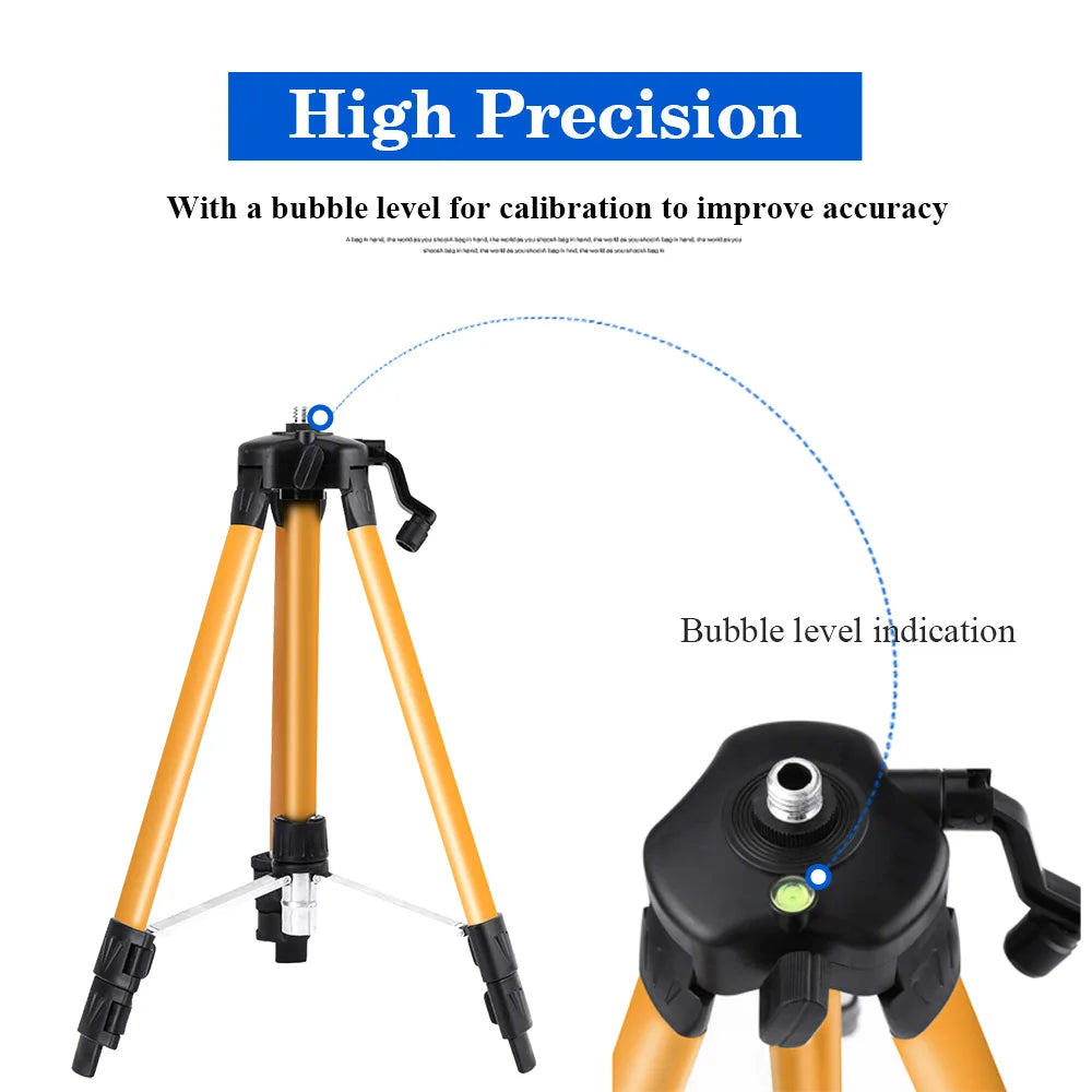 Adjustable Height Laser Level Tripod with Anti-Corrosion Coating - Smarsty