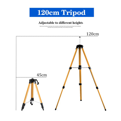 Adjustable Height Laser Level Tripod with Anti-Corrosion Coating - Smarsty
