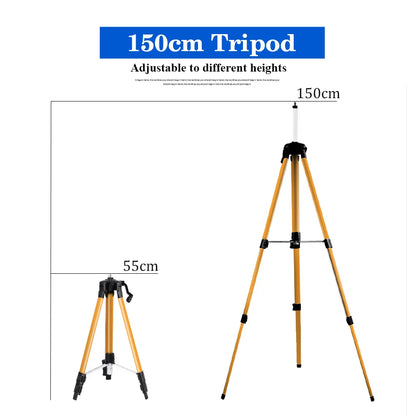 Adjustable Height Laser Level Tripod with Anti-Corrosion Coating - Smarsty