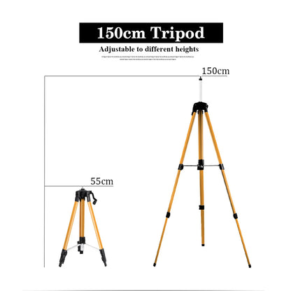 Adjustable Height Laser Level Tripod with Anti-Corrosion Coating - Smarsty