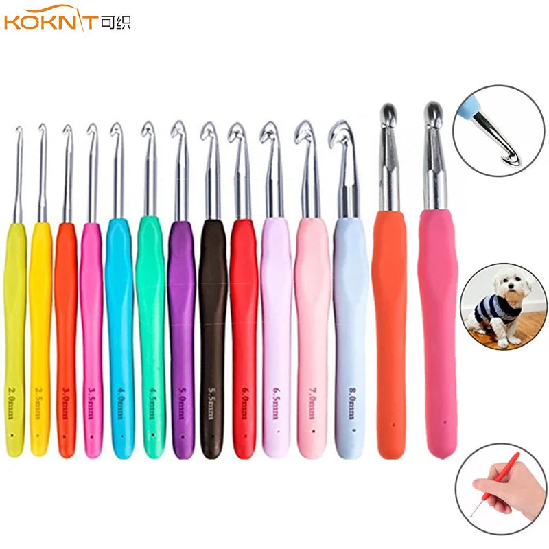 Soft Handle Crochet Hook Set for Easy DIY Crafting - Smarsty
