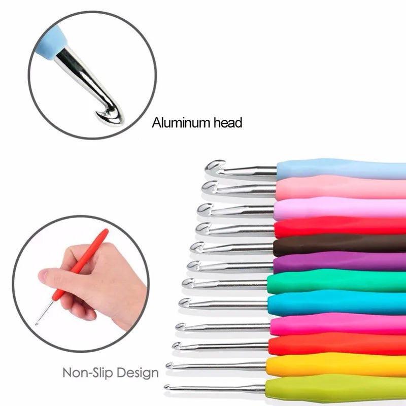 Soft Handle Crochet Hook Set for Easy DIY Crafting - Smarsty