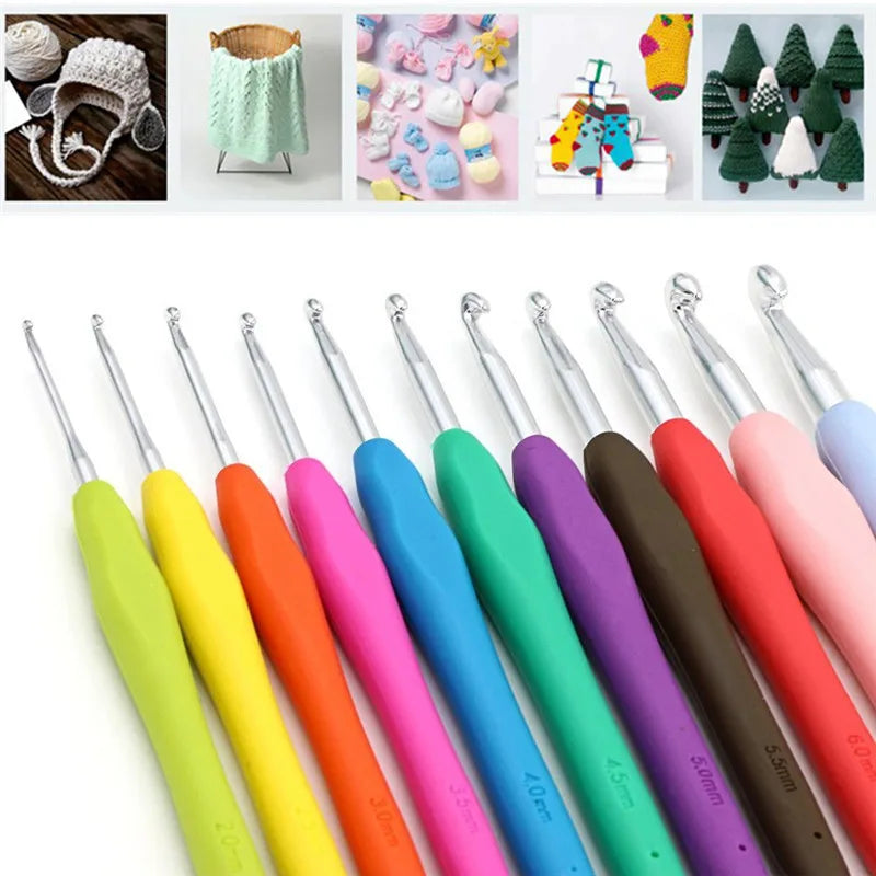 Soft Handle Crochet Hook Set for Easy DIY Crafting - Smarsty