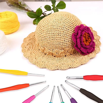 Soft Handle Crochet Hook Set for Easy DIY Crafting - Smarsty