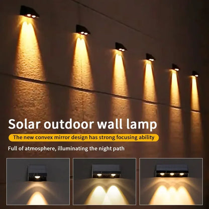 Solar Wall Light Outdoor Waterproof LED for Garden - Smarsty