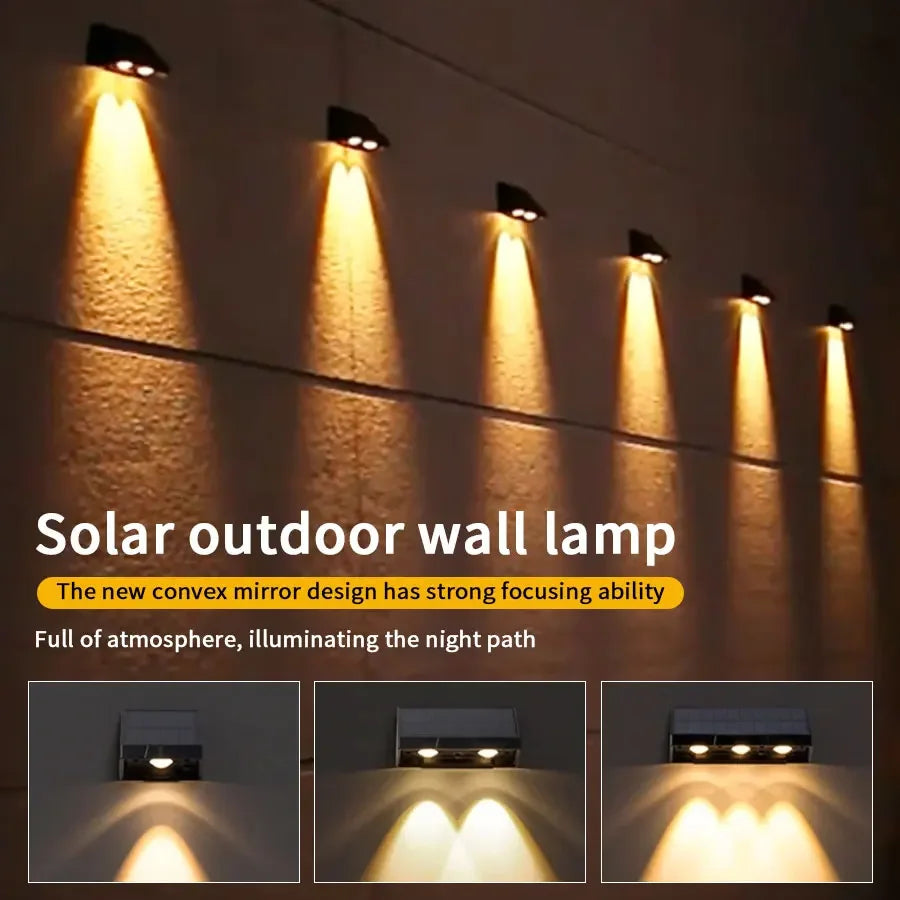 Solar Wall Light Outdoor Waterproof LED for Garden - Smarsty