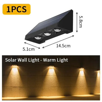Solar Wall Light Outdoor Waterproof LED for Garden - Smarsty