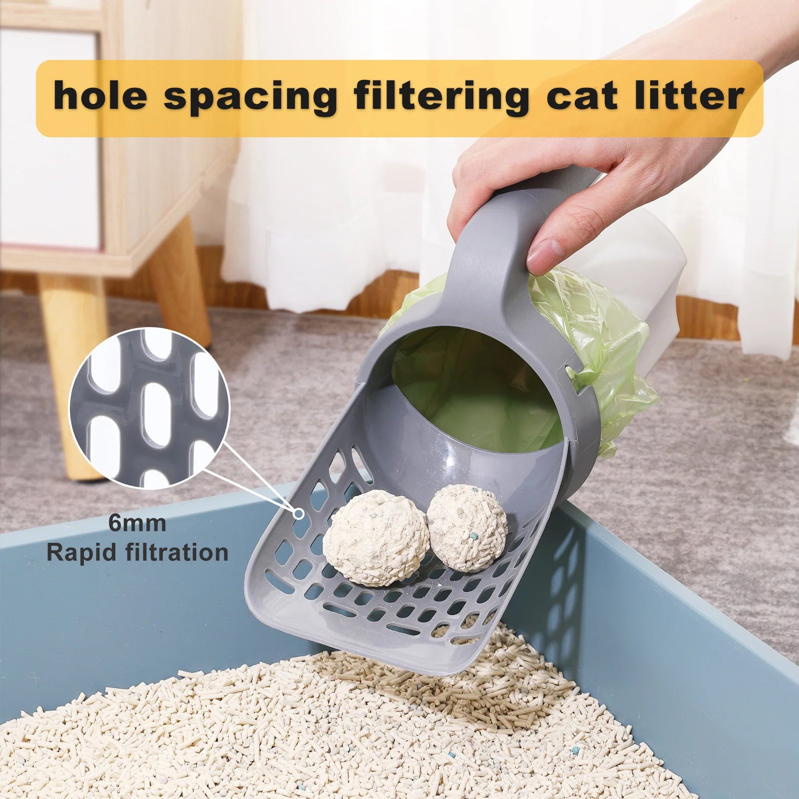 Cat Litter Scoop with Refill Bag for Easy Cleanup - Smarsty