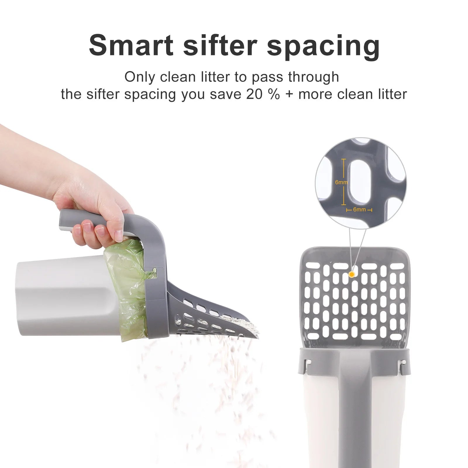 Cat Litter Scoop with Refill Bag for Easy Cleanup - Smarsty