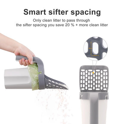 Cat Litter Scoop with Refill Bag for Easy Cleanup - Smarsty