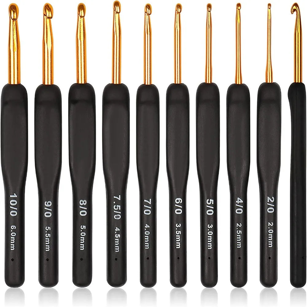 Ergonomic 8PCS Crochet Hook Set for Arthritic Hands - Smarsty