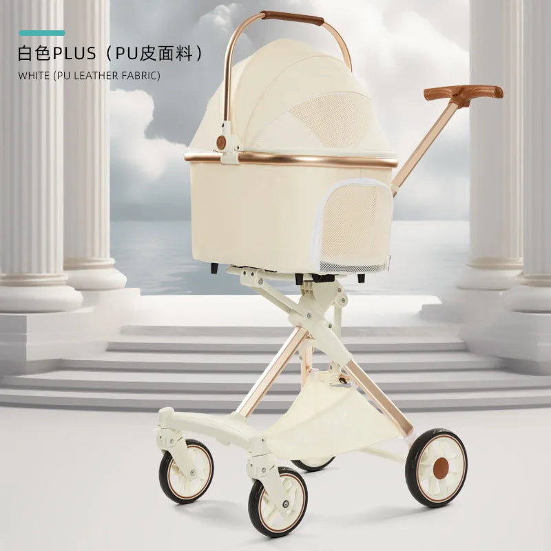 Foldable Dog and Cat Stroller for Easy Travel - Smarsty