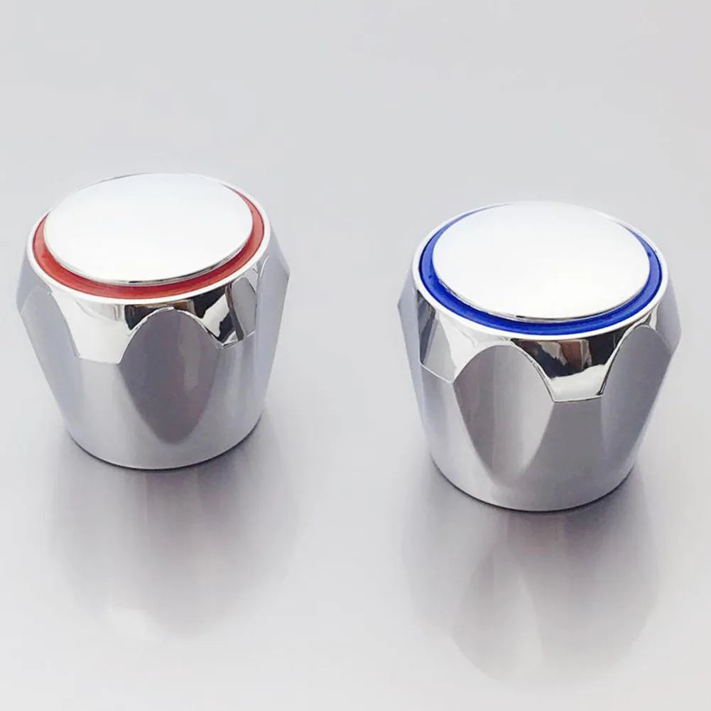 Chrome Plated Faucet Handle Replacement Set for Kitchen and Bathroom - Smarsty