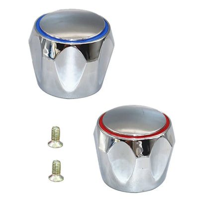 Chrome Plated Faucet Handle Replacement Set for Kitchen and Bathroom - Smarsty
