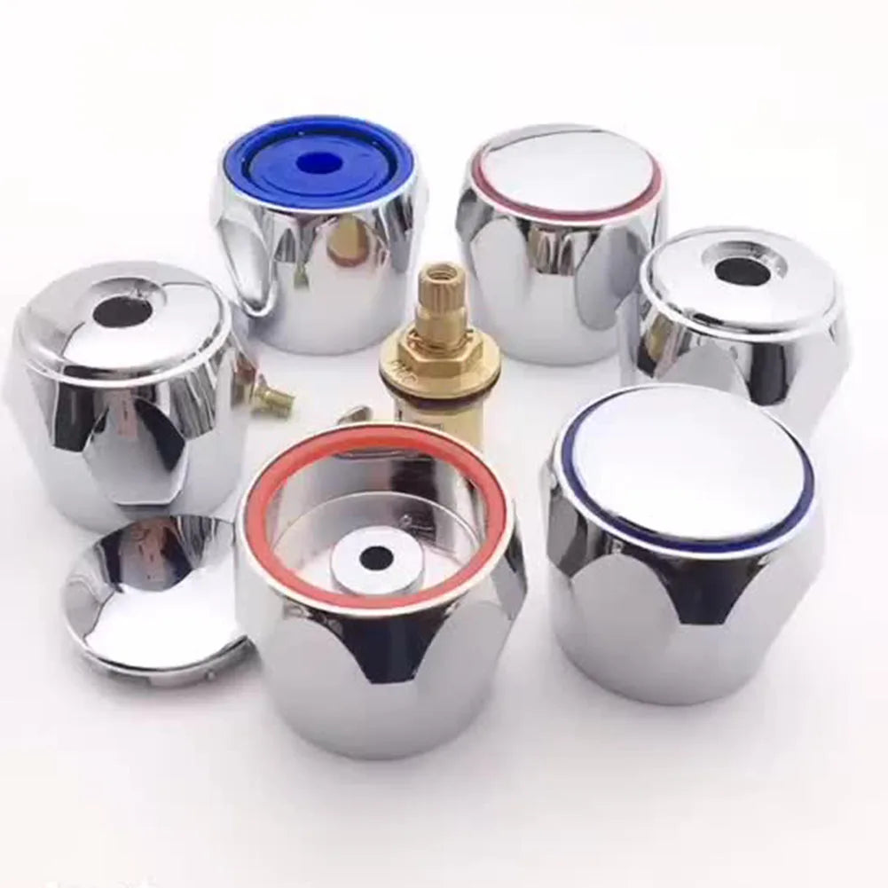Chrome Plated Faucet Handle Replacement Set for Kitchen and Bathroom - Smarsty