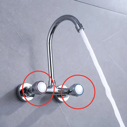 Chrome Plated Faucet Handle Replacement Set for Kitchen and Bathroom - Smarsty