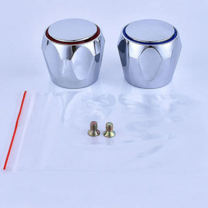 Chrome Plated Faucet Handle Replacement Set for Kitchen and Bathroom - Smarsty