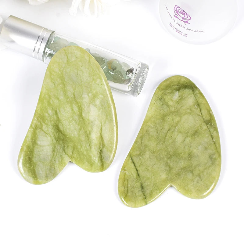 Natural Jade Gua Sha Scraper for Glowing Skin - Smarsty