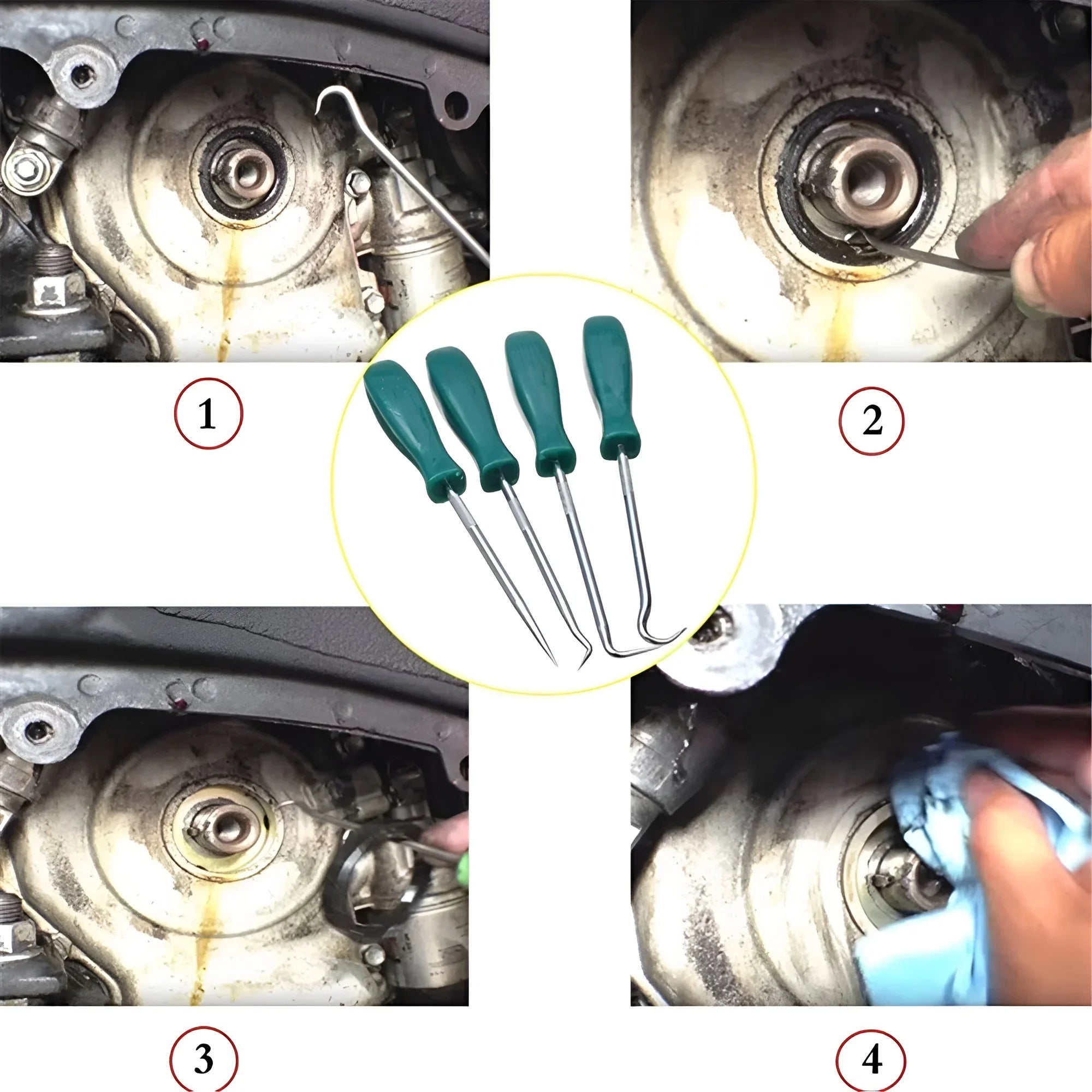 4Pcs Car Oil Seal Screwdrivers Set for Easy Removal - Smarsty